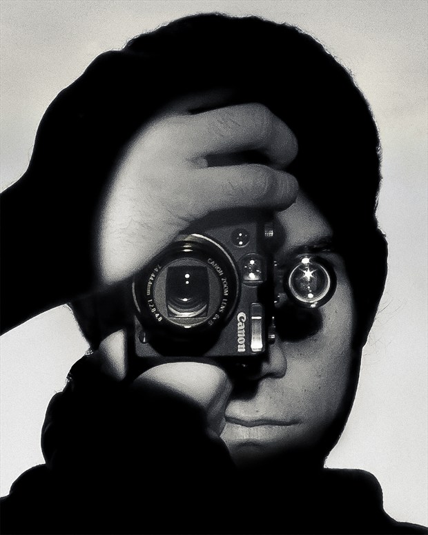 Homage to A. Feininger's %22The Photojournalist%22 Self Portrait Photo by Photographer munecito